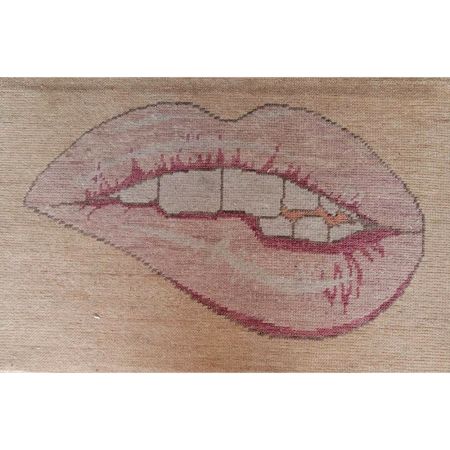 Lip Tease Turkish Design Handmade Wool Rug